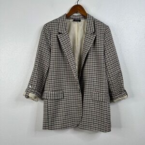 Vici Plaid Open Front Blazer Size Xsmall‎